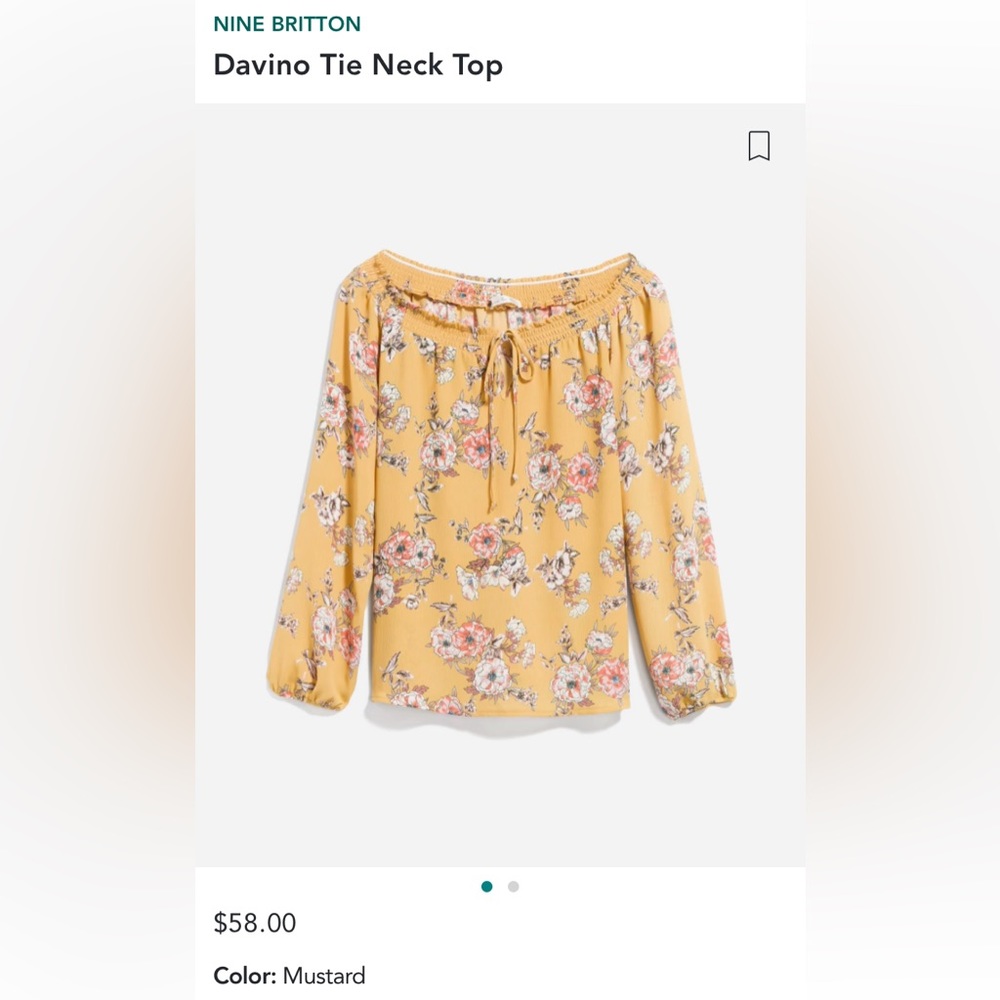 Nine Britton Davino Tie Neck Top from Stitch Fix